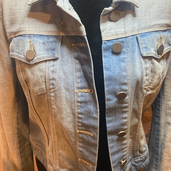 Paige denim patchwork jacket. Size Medium. Runs small. - Picture 4 of 5